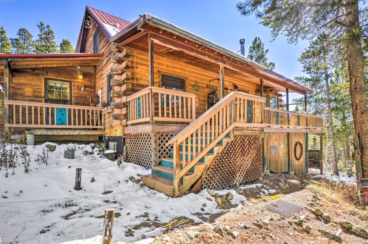 Secluded Black Hawk Log Cabin With Fire Pit! Dış mekan fotoğraf